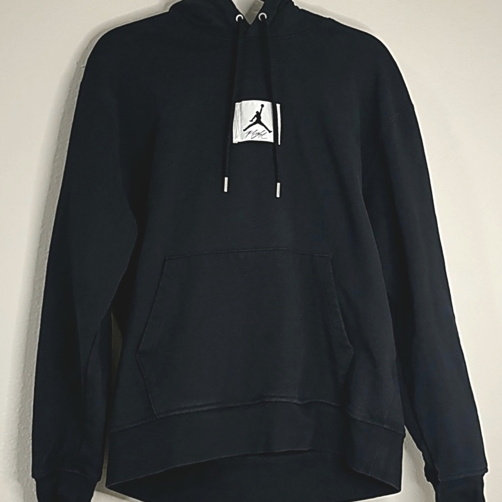Nike Air Jordan Men Black Essential Flight Pullover Hoodie